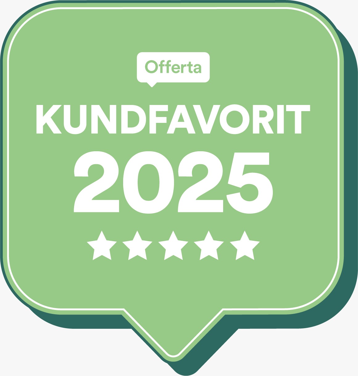 Offerta Kundfavorit 2025 utmärkelse